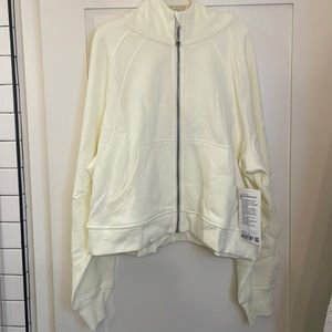 Lululemon Scuba Oversized Full Zip Hoodie Size XL Lemon Sorbet